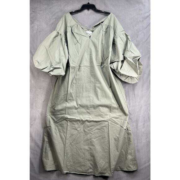 Anthropologie Mare Mare Oversized Dress Size Small Green - Picture 3 of 10